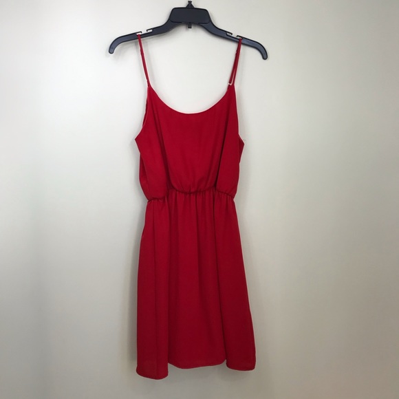 Low Back Red Dress - Picture 6 of 8